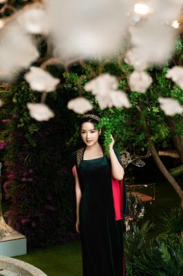 Áo dài nhung - Mẫu 05