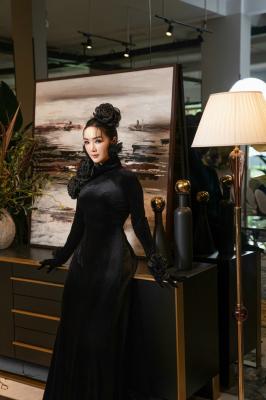 Áo dài nhung - Mẫu 06Áo dài nhung 52